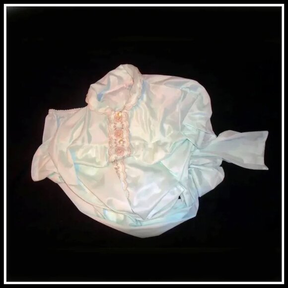 Vintage Sheer Satiny Nylon Pajamas from Philmaid, Mint Condition VFG Mid Century - Picture 3 of 15